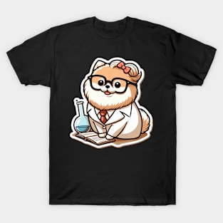 Pomeranian Scientist T-Shirt